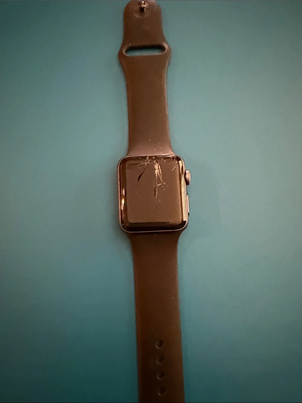 Apple Black Smartwatch with Black Sport Band